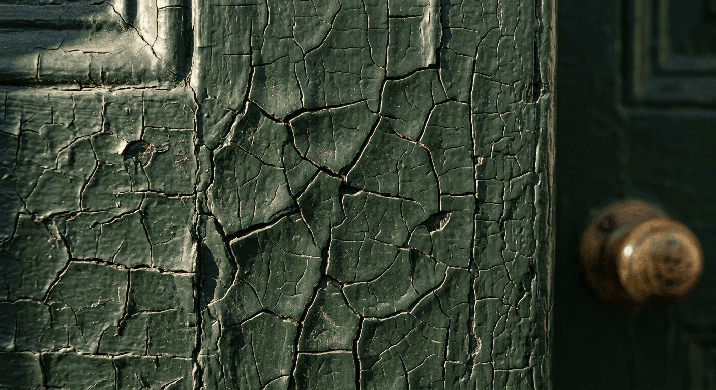 Crazing and alligatoring: A network of fine cracks in the paint film
