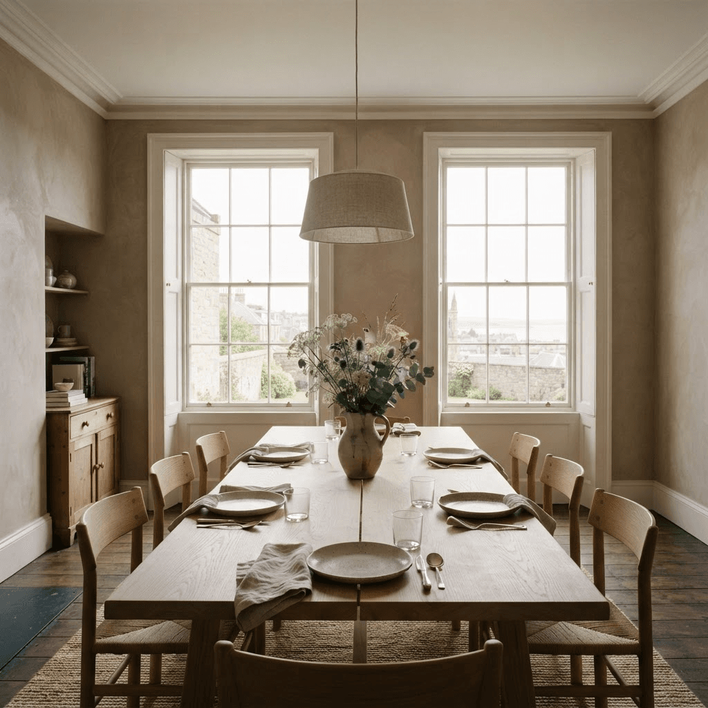 The Dining Room, a hand-finished interior in The Scores, St Andrews