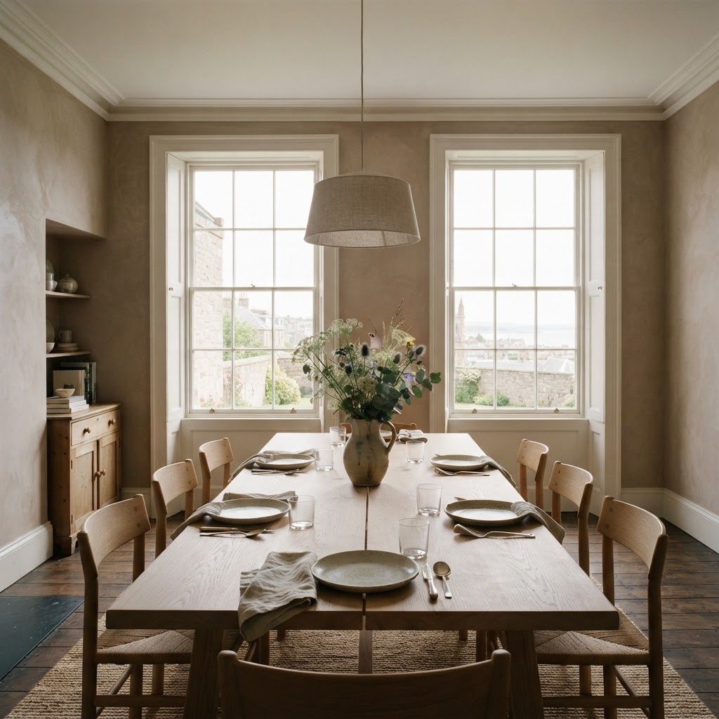 The Dining Room, a hand-finished interior in The Scores, St Andrews